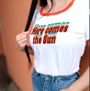 Jersey - Panel - Vintage  - weiss - bunt